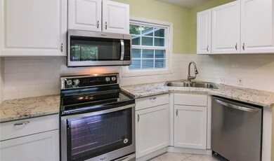 Gorgeous granite countertops with stainless steel 