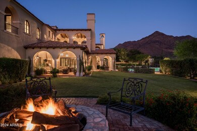 Twilight Backyard
