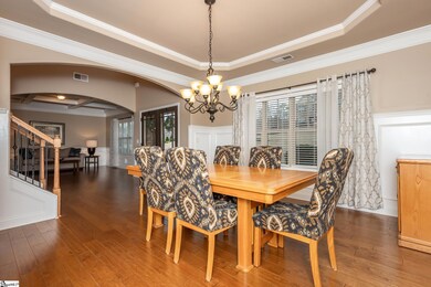 Wainscoting and tray ceiling