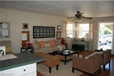 Living room area off the kitchen