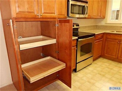 Pull out drawers in pantry cabinet