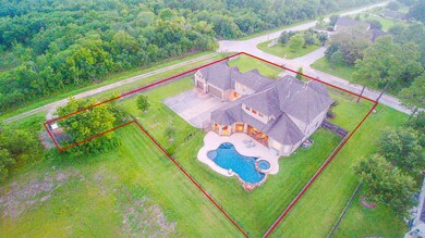 Aerial view of the property...