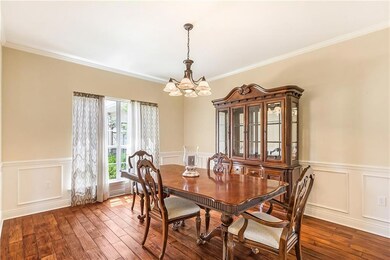 Spacious  12 x 15 Dining area with wood floors & W