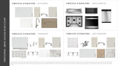 Finishes that will be featured in your home.