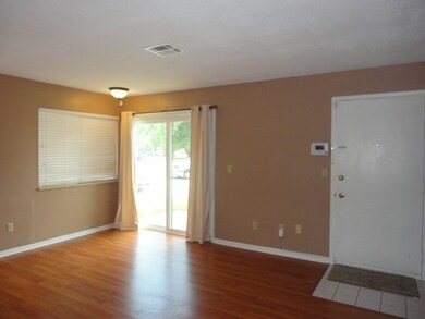 Living room with laminate flooring