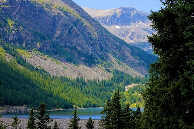 View of mountain backdrop featuring a heavily wood