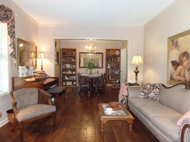 View of the living room towards the formal dining 