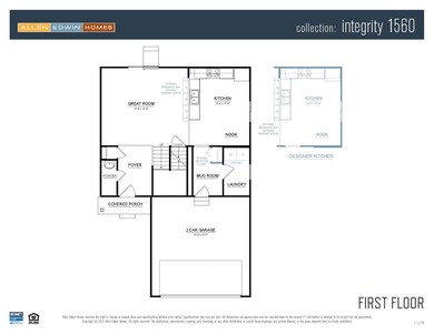 Standard floor plan layout, actual home may vary i