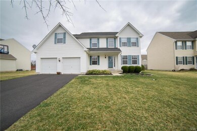 View from sidewalk facing front of house
