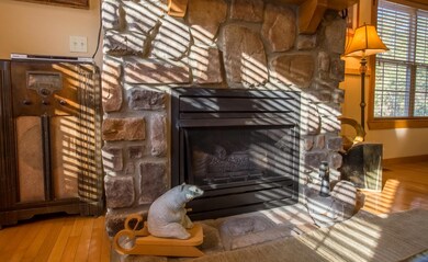 Gas log fireplace