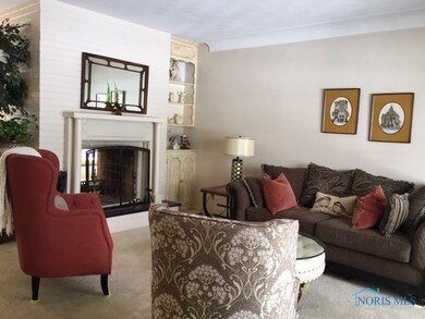 Living Room with Dual Sided fireplace