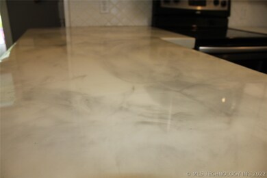 Concrete counters with epoxy finish