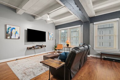 Notice the wall of large windows that allow natura