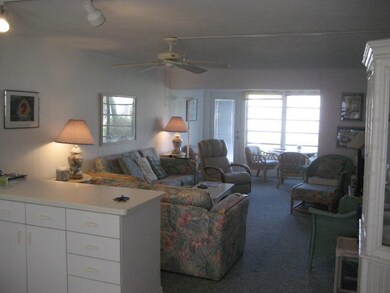 Looking towards enclosed porch & back do
