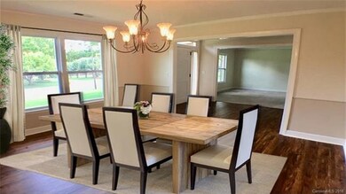 Dining room with virtual staging
