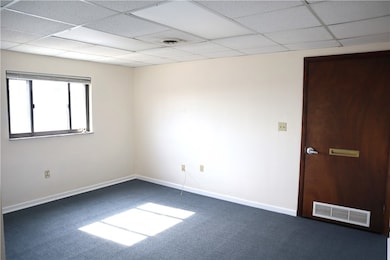 Enter the commercial space through one of the two entry points.