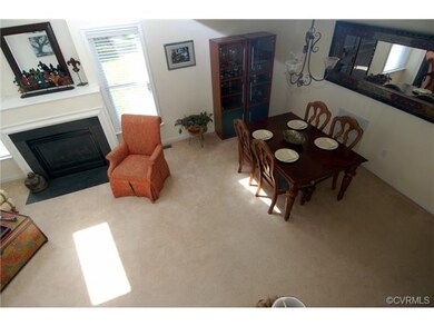 Formal dining area is open to the living room.  Th