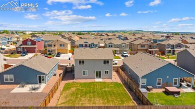Aerial view of residential area