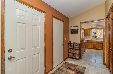 Foyer connected to garage access