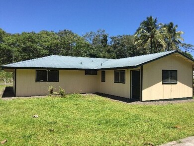Large back yard.