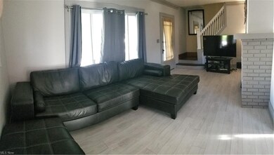 Cool colors and newer laminate flooring