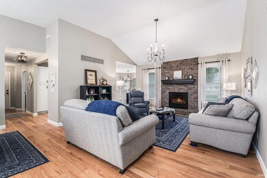 Vaulted Ceiling, Newer Fireplace, Beautiful Hickory Wood Floors
