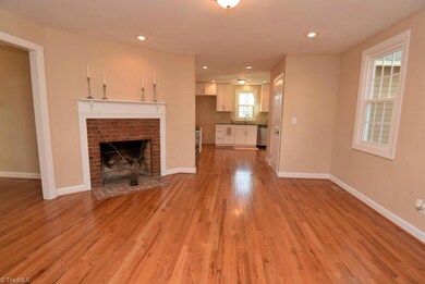 Remodeled den with fireplace