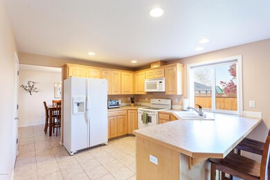 eating bar in the open kitchen