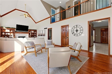Spacious living room with natural light