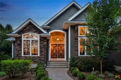 Entryway at night