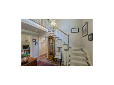 The two story entry welcomes all that enter this f