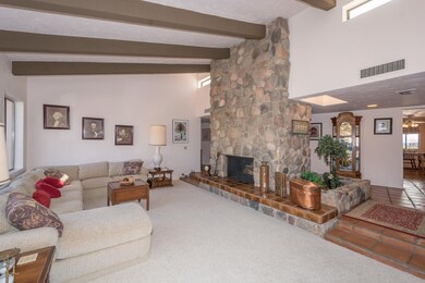 Custom Stone Fire Place in Living Room