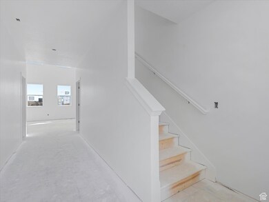 Stairway with concrete floors