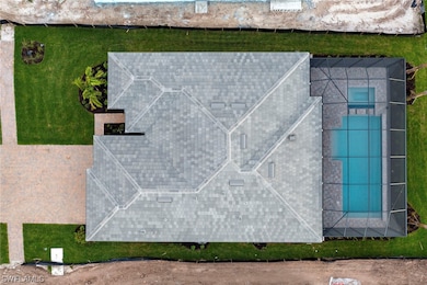 Ariel view of home