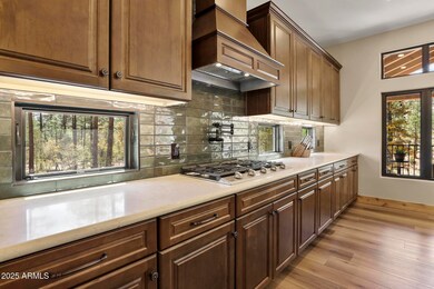 Kitchen counter with stove