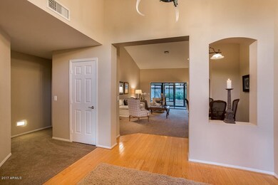 Foyer with Wood Floors