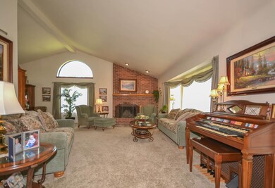 Formal Living with Vaulted Ceilings