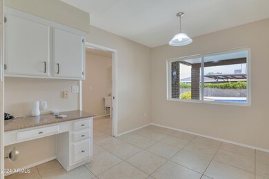 Kitchen desk area