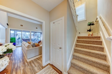 The entryway opens up to the recently updated livi