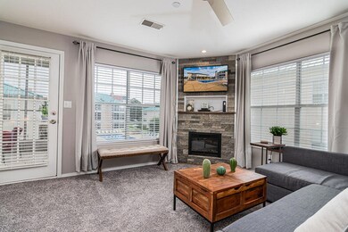 Real Stone Fireplace