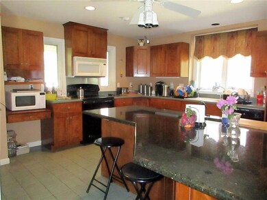 Kitchen with center island.