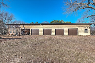 4 car detached garage w/ addt'l storage AND a gree