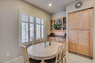 Informal dining area & added cabinetry