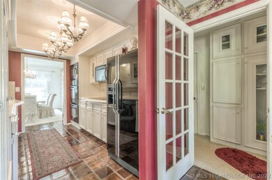 View of kitchen & mudroom with storage area