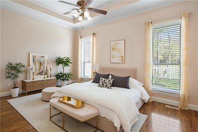 Staged Picture of Primary Bedroom