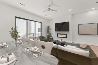 Virtually Staged Living/Dining Room