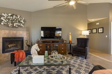 Living area/Fireplace