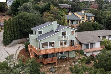 Bird's eye view of a tree filled landscape
