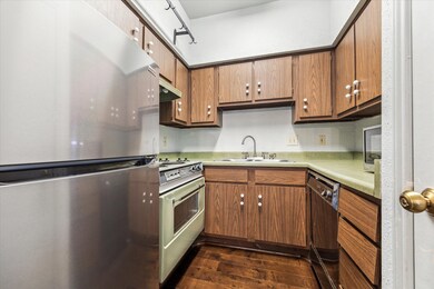 Kitchen - Stainless steel refrigerator, microwave,