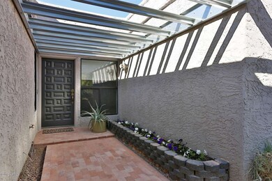 Front Entry with Shade Structure